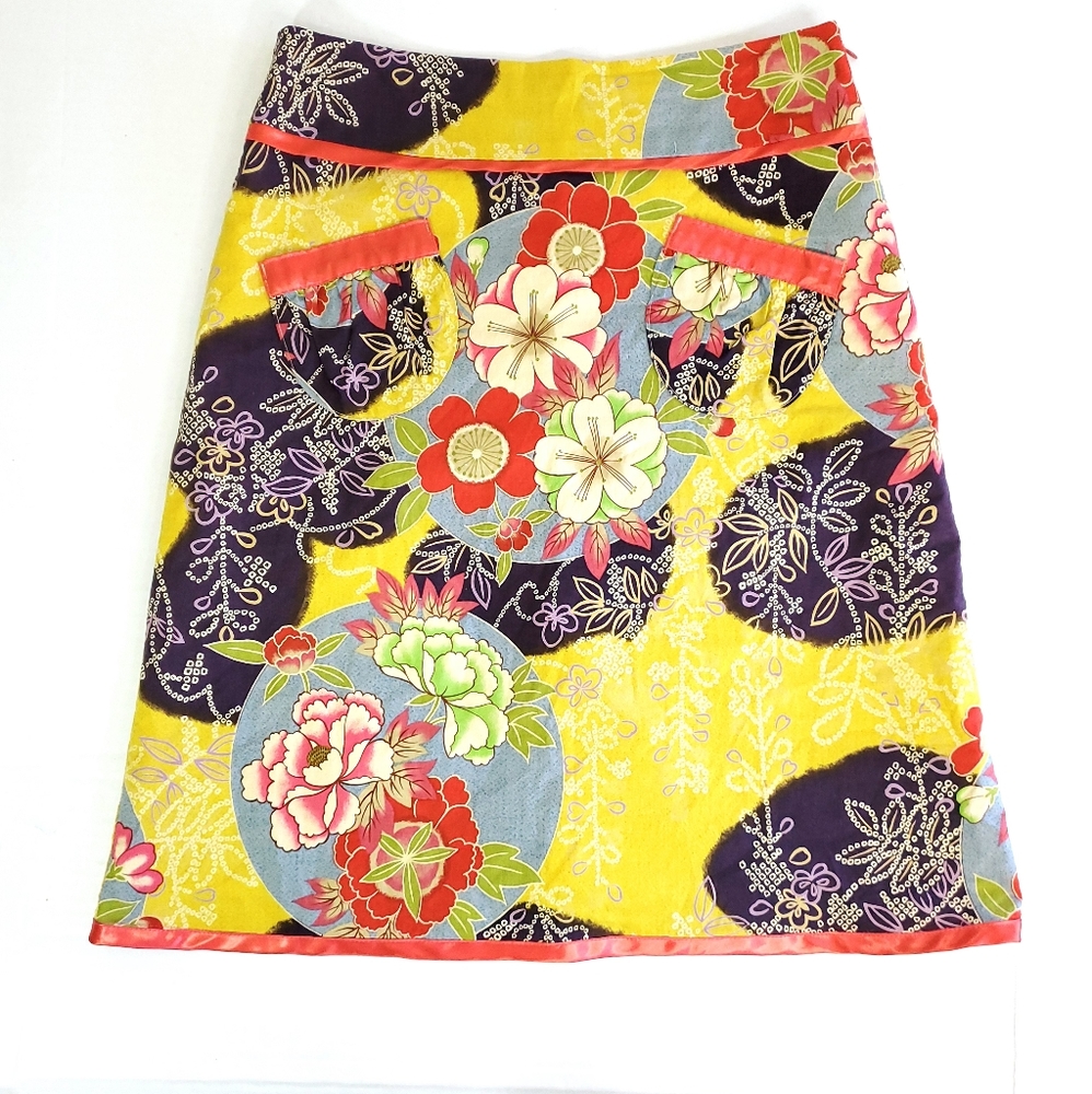 Voom by Jon Han Floral Print Skirt